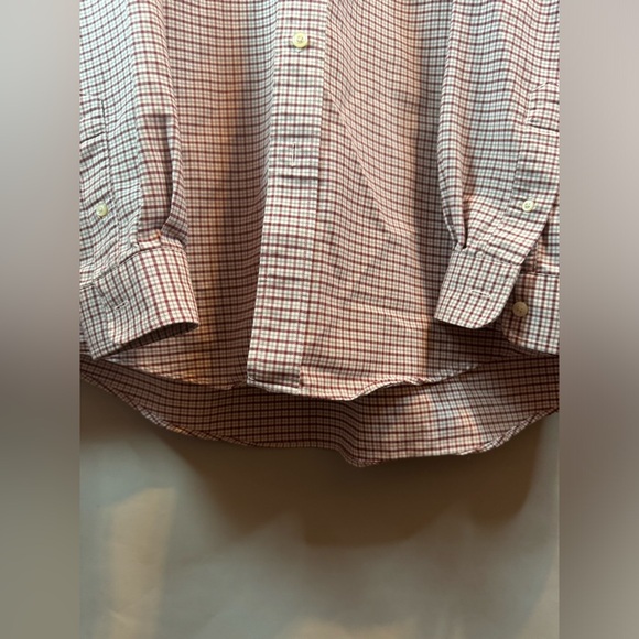 Vtg LL Bean Single Needle Tailoring Button Down Plaid Dress Shirt Sz 17-37 Mens - Picture 6 of 15